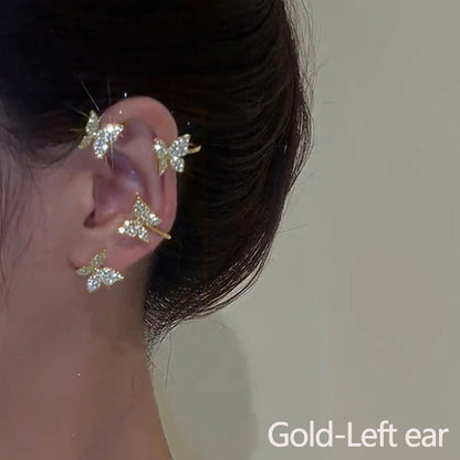 1PC New Fashion Gold Color Moon Star Clip Earrings Ear Cuff